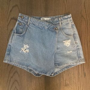 Zara denim skort